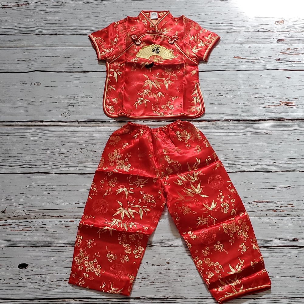 🆕️ GIRLS TRADITIONAL LUNAR NEW YEAR OUTFIT ❤️💛